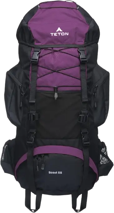 TETON Sports Scout 55 liter internal frame backpack for beginner backpacking