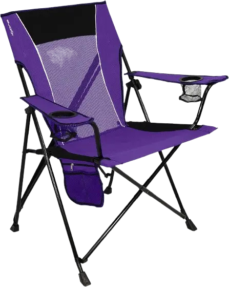 Kijaro Dual Lock Portable Camping Chair shown as a stable folding camp chair