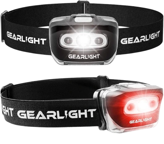GearLight S500 LED headlamp 2-pack